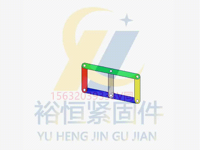 圖013 增加虛約束桿防止從動曲柄逆轉.gif