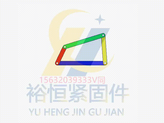 圖005 搖桿主動 順時針轉(zhuǎn)動的死點(diǎn)位置.gif